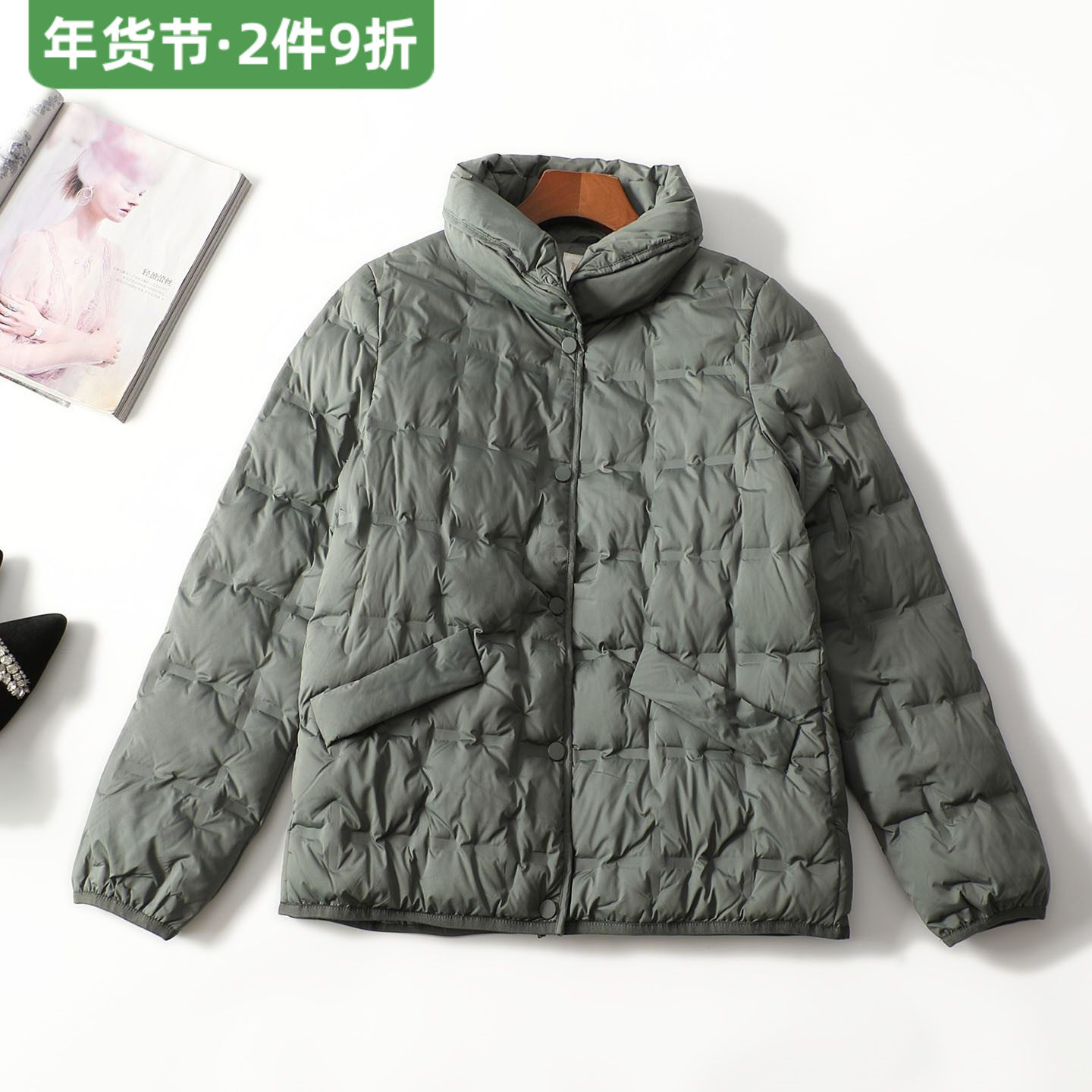 412994强烈推荐高档女装冬季北京品牌鸭绒冬单排扣长袖羽绒服,女装/女士精品,羽绒服,淘宝优惠券,粉丝福利购,淘宝优惠卷