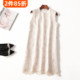 411709新款 连衣裙 圆领无袖 精品女装 超值25年质重工气质夏长款