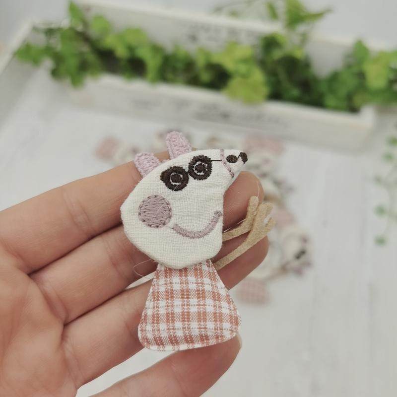 胸针装饰发夹材料手工布艺卡通