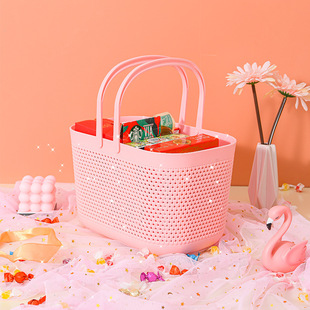 伴手礼篮星星纱手提塑料篮子宝宝包纱生日满月一百天伴手礼品空篮