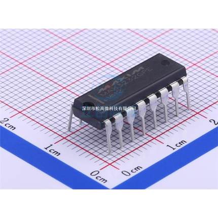 MAX3232CPE DIP16 MAX3232 EPE RS-232 收发器 接口 驱动器