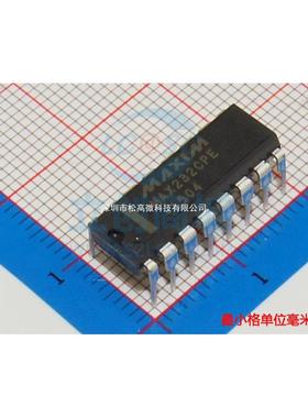 全新进口 MAX232CPE MAX232 DIP16 串口通信转换芯片