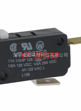 V7-2B37E9 [SWTCH PLNGR SPST-NC 11A QC 125V]