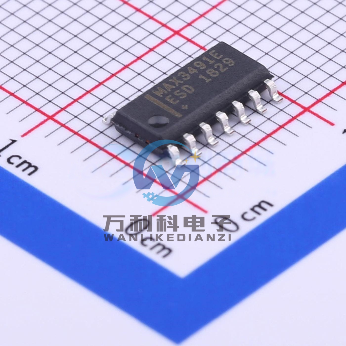 MAX3491EESD+T 收发器RS-485/RS-422芯片SO-14封装 原裝正品