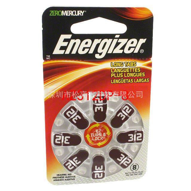 AZ312DP-8 [BATT ZINC 1.4V BUTTON 7.9MM 8PK]