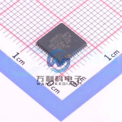 88E1512-A0-NNP2I000 RGMII；SGMII以太网收发器QFN-56-EP(8x8)封