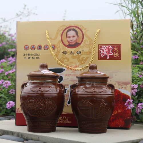 礼盒手信豆腐乳谭大娘玻璃瓶礼盒