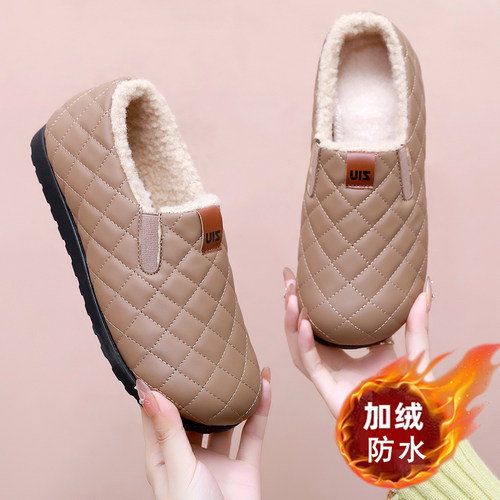2026冬季新款老北京布鞋女棉鞋加绒加厚保暖豆豆鞋防滑妈妈鞋防水
