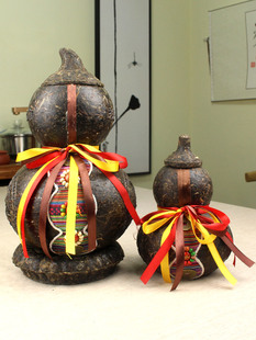 商务礼品云南特色旅游纪念品葫芦茶雕摆件客厅家居开业普洱茶礼