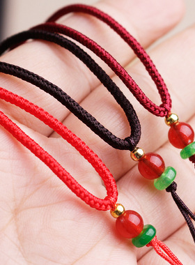 如意绳可调节毛衣链绳子diy翡翠黄金玉佩平安扣吊坠项链挂绳男女