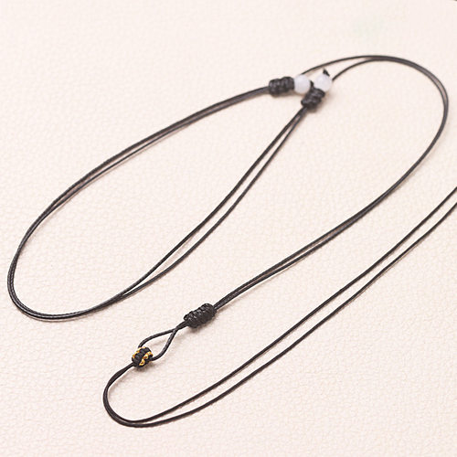 细款腊线挂绳平安扣戒指锁骨链绳