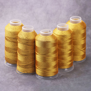 大卷金线369股编绳金丝线diy缠绕线手链项链金扫帚流苏线配件材料