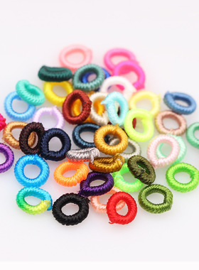6mm五彩线圈DIY手工编织璎珞圈缠绕线做手链挂绳隔环隔珠饰品配件