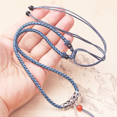 龙纹绳子diy民族风翡翠吊坠挂绳