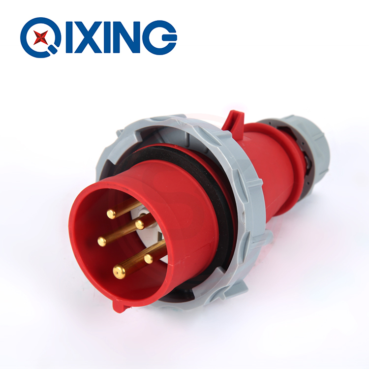 三相五线16A工业插头TYP:QX288防水工业插头公母对接插头380VIP67