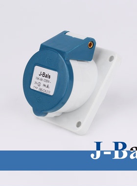 正品32A电源箱插座J-BALS金霸士工业插座 3孔暗装斜插座 CA2231N