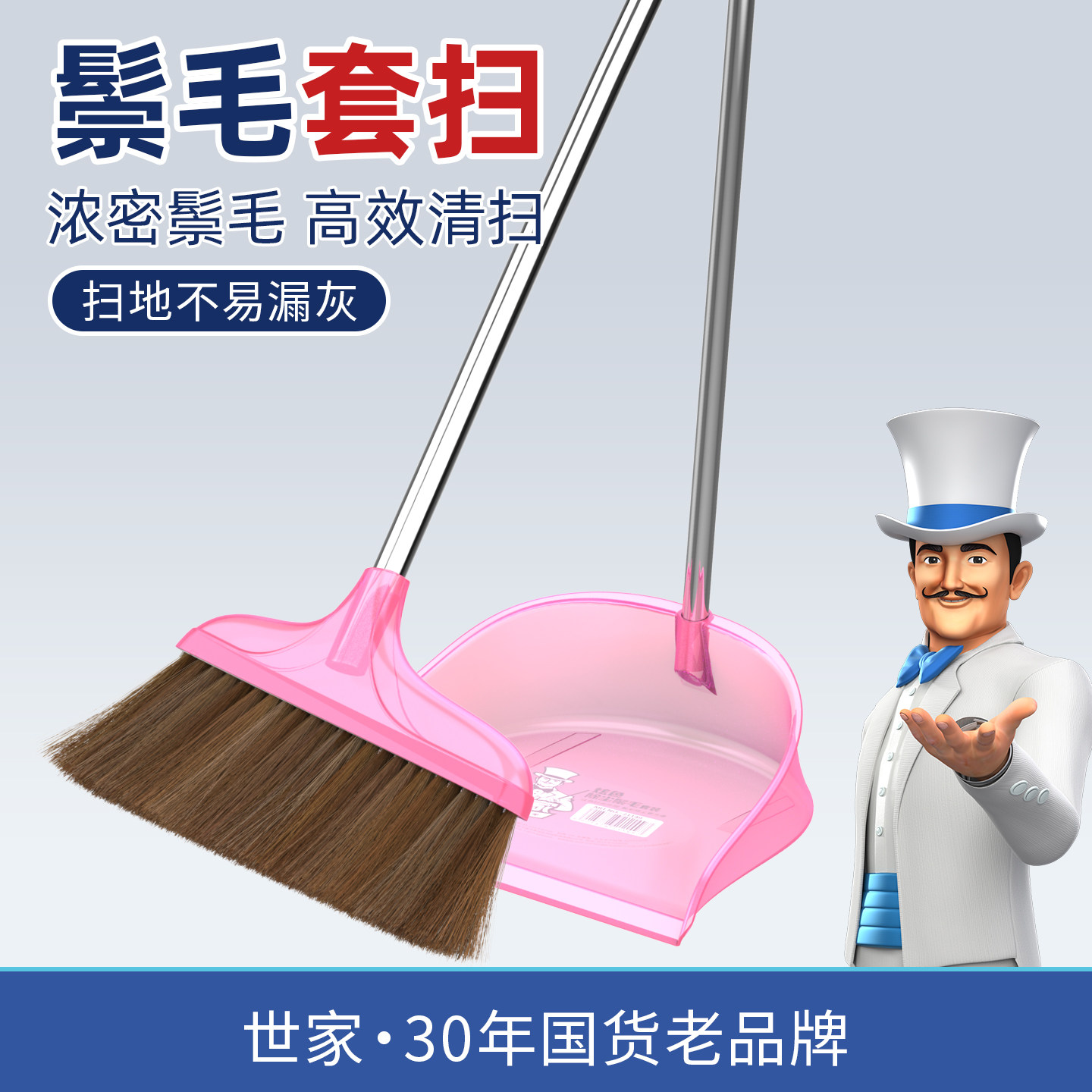 世家炫色除尘鬃毛扫把簸箕套装家用扫帚畚斗时尚组合畚箕笤帚扫地,家庭/个人清洁工具,扫把,淘宝优惠券,粉丝福利购,淘宝优惠卷