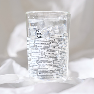 苏楠岛SND【登高石】高硼硅双层隔热玻璃水杯 400ml 顺丰