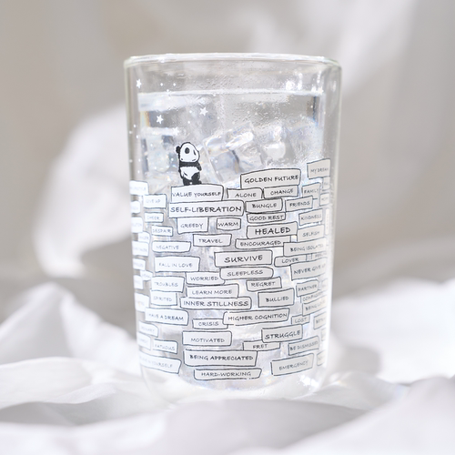 苏楠岛SND【登高石】高硼硅双层隔热玻璃水杯 400ml 顺丰