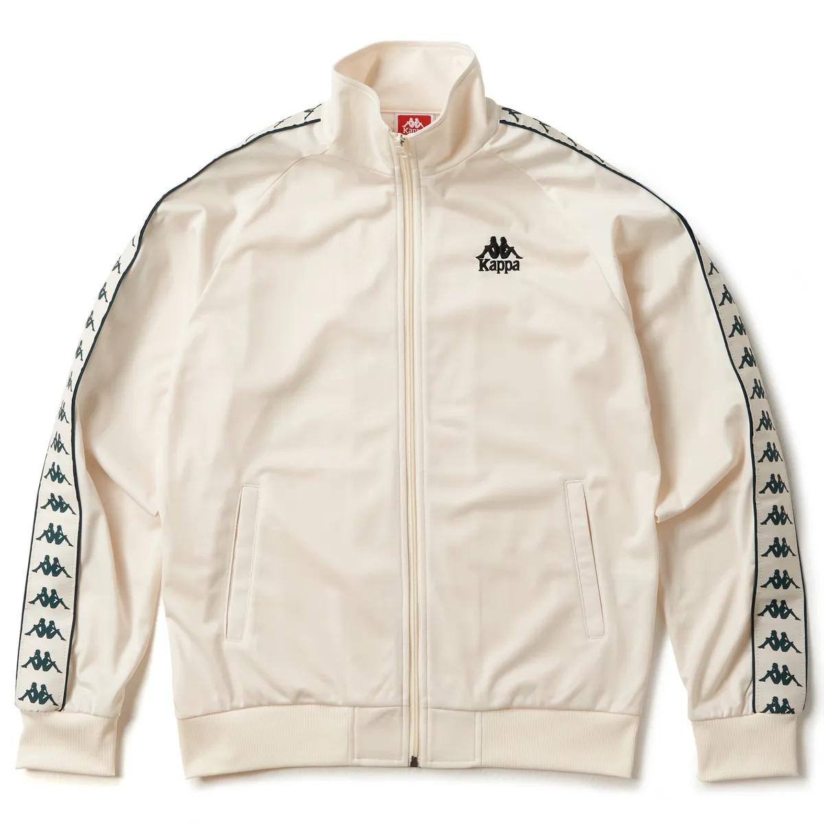 首尔的米家Kappa/背靠背男款女款222BANDA米色绿串标休闲夹克外套