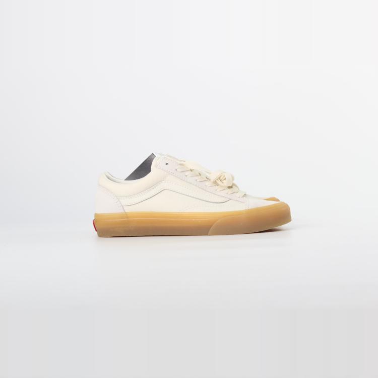 首尔的米家VANS男鞋女鞋style 36米色帆布翻皮生胶底滑板鞋运动鞋