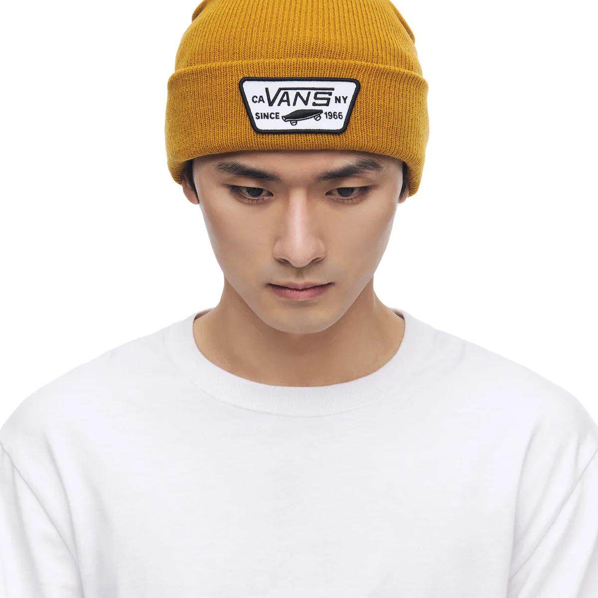 首尔的米家韩国代购VANS男款女款姜黄大标冬款保暖休闲运动毛线帽