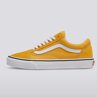 女鞋 男鞋 OLD SKOOL橘黄帆布翻皮休闲运动鞋 首尔 滑板鞋 米家VANS