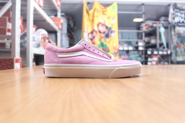 首尔的米家vans女款old skool粉色翻皮牛筋底休闲板鞋vn0a38g1u50