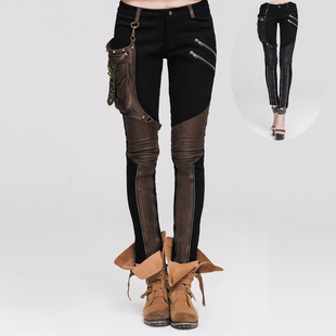 小破家 原创设计恶魔时尚女装蒸汽朋克沙丘朋克风机能女战士裤子