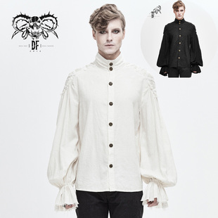 devil fashion恶魔时尚男装 复古维多利亚时代绅士英式暗纹衬衫