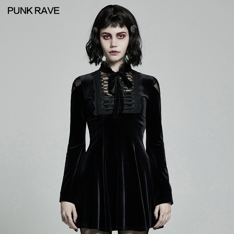 *小破亚文化PUNK RAVE pr朋克状态女装哥特萝莉日常连衣裙 Gothic-封面