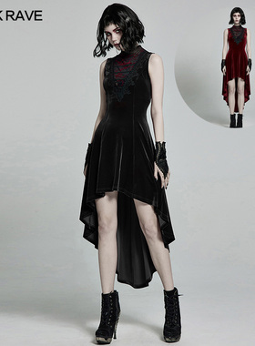 小破亚文化 PUNK RAVE pr朋克状态女装哥特性感复古连衣裙万圣节
