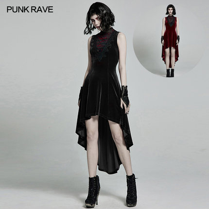 小破亚文化 PUNK RAVE pr朋克状态女装哥特性感复古连衣裙万圣节