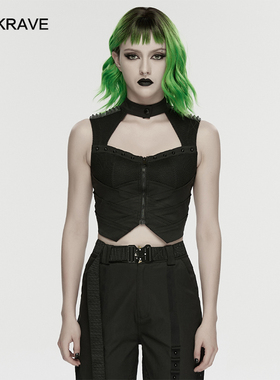 小破亚文化 PUNK RAVE 朋克状态女装 赛博朋克机械马甲Cyberpunk