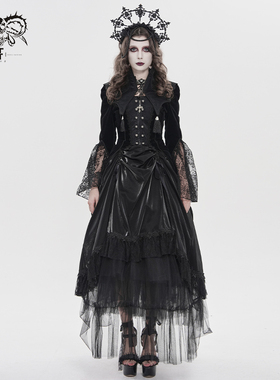 小破亚文化 devil fashion恶魔时尚女装 蝙蝠立领燕尾款哥特外套