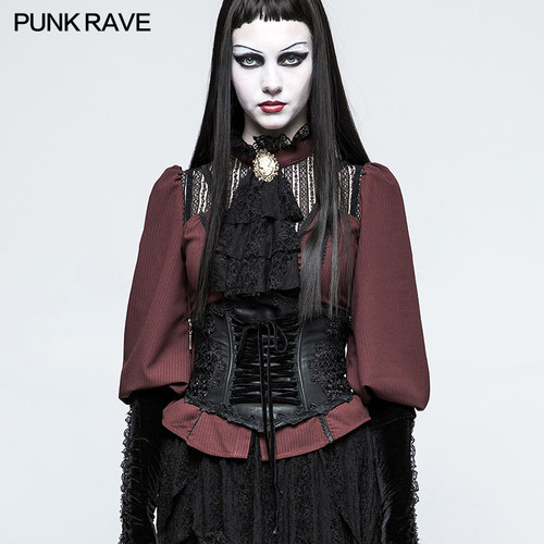 PUNK RAVE 蒸汽朋克束腰 维多利亚时代服装 哥特式洛丽塔腰封