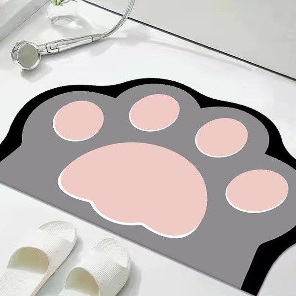 可爱萌宠创意卡通吸水浴室地垫家用入户门口卫生间厨房厕所防滑垫