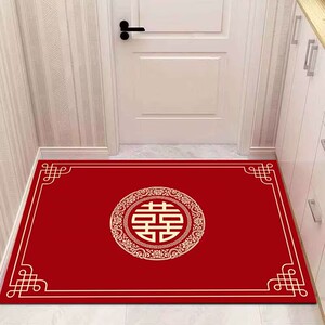 结婚红色喜庆喜字防滑垫