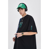 日系无影墙23夏装新款男装宽松男士爱心刺绣短袖T恤DY512P35，男装T恤，电商A031-1