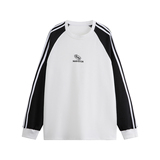 280克超爽棉24春装新款男装宽松三杠美式潮牌男女长袖T恤MC07P55，男装T恤，电商A031-1