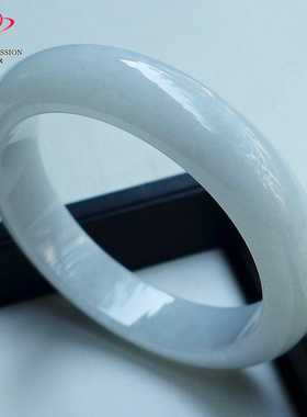 豪8印象手镯之家Z26058Z301翡翠手镯圈口51.2mm冰糯种白月光玉镯