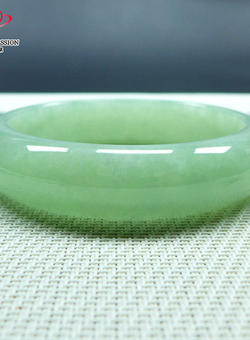 豪8印象L26190L116翡翠手镯圈口58.7mm天然冰糯种缅甸苹果绿玉镯