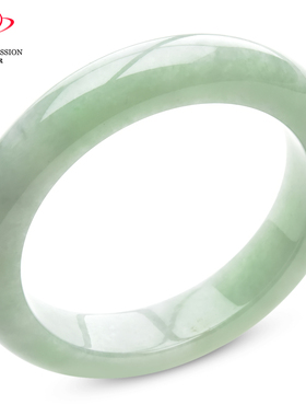 豪8印象P26048P279翡翠手镯圈口52.1mm冰糯种淡绿天然缅甸玉镯