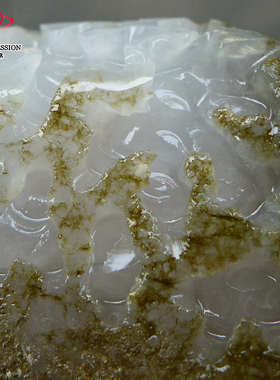 豪8印象Z26016G341细腻起冰毛料玉石 缅甸天然翡翠原石268.35g