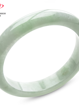 豪8印象P26048P290翡翠手镯圈口58.5mm冰糯种淡绿天然缅甸玉镯
