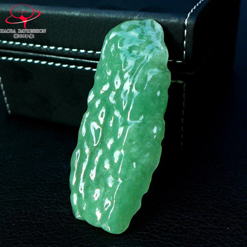 豪8印象手镯之家Z26048Z339翡翠原石明料吊坠冰糯种晴水绿玉挂件