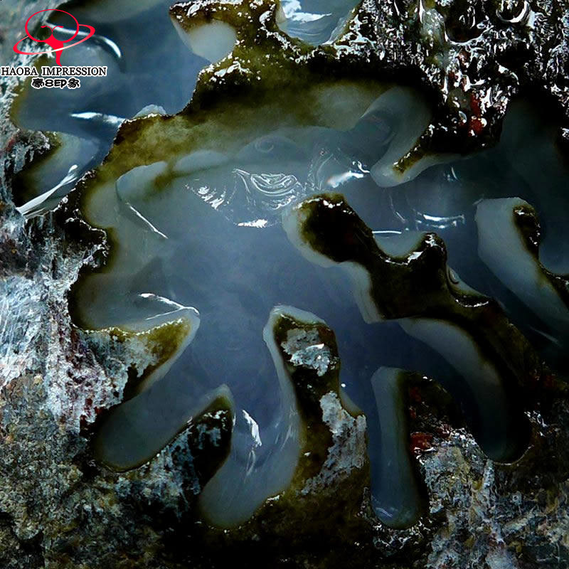 豪8印象Z26120G152南齐种老发黑 缅甸玉天然墨翠玉翡翠原石3.4kg