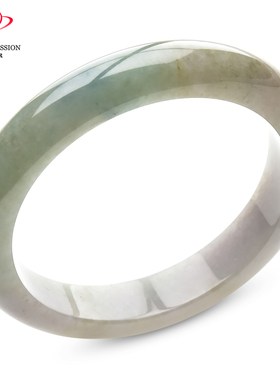 豪8印象P26018P442翡翠手镯圈口56.5mm冰糯种天然缅甸淡黄翡玉镯