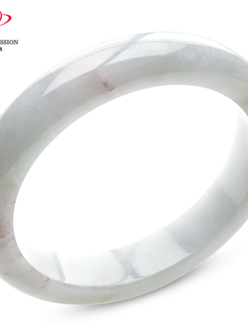 豪8印象手镯之家S325028Y423翡翠手镯圈口50.9mm天然冰白玉手镯