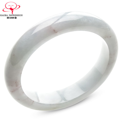 豪8印象手镯之家S325028Y423翡翠手镯圈口50.9mm天然冰白玉手镯